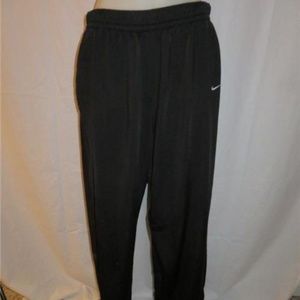 MENS NIKE BLACK ATHLETIC PANTS - SZ L *